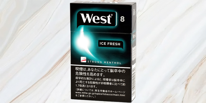 紙巻きタバコ「WEST(ウエスト)」の値段⑦：ウエスト アイスフレッシュ 8