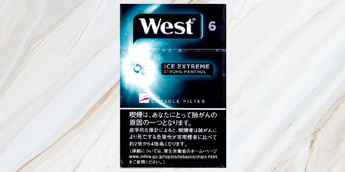 紙巻きタバコ「ウエスト」の廃盤銘柄の値段⑦:ウエスト アイスエクストリーム 6