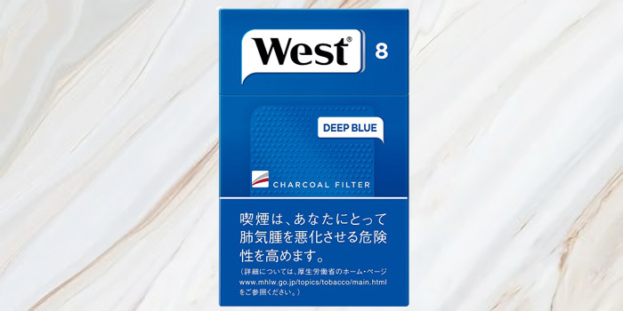 紙巻きタバコ「ウエスト」の値段②:ウエスト ディープブルー 100