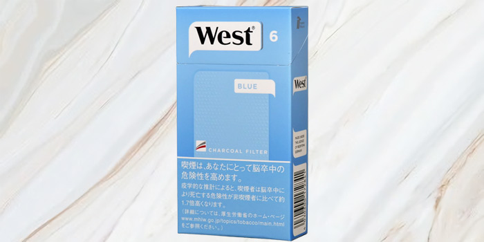 紙巻きタバコ「WEST(ウエスト)」の値段④:ウエスト ブルー 100