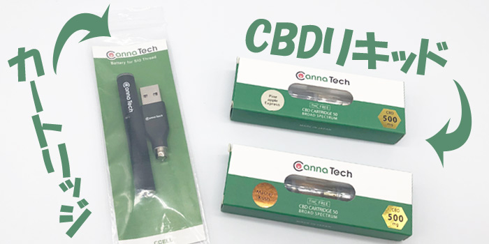 CannaTech(キャナテック)のCBDベイプスターターセットを実機レビュー:パッケージ