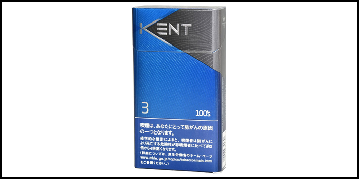 長いロングサイズタバコ銘柄:ケント3 100’sボックス