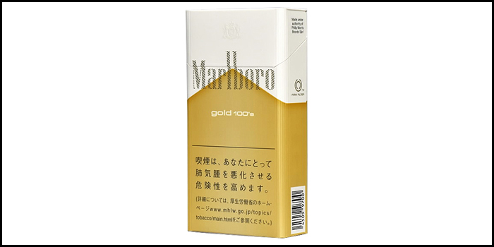 長いロングサイズタバコ銘柄:マールボロゴールド100sボックス
