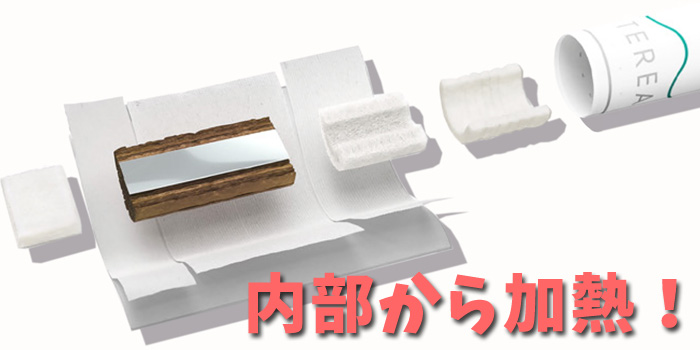 新型アイコス4(IQOS4)はヒートスティックの中にアルミホイル(金属)が入っている