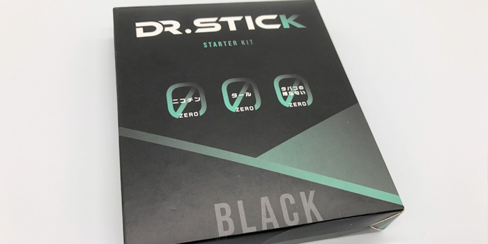 Dr.Stick(ドクタースティック)　フレーバーカートリッジの箱　デザイン　サイズ感