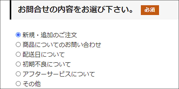 typeX チェック項目