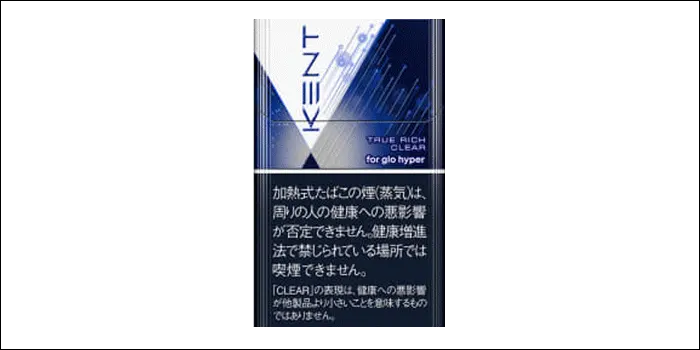 グロー専用スティックのケント・ネオスティック・トゥルー・リッチ・クリアのパッケージデザイン