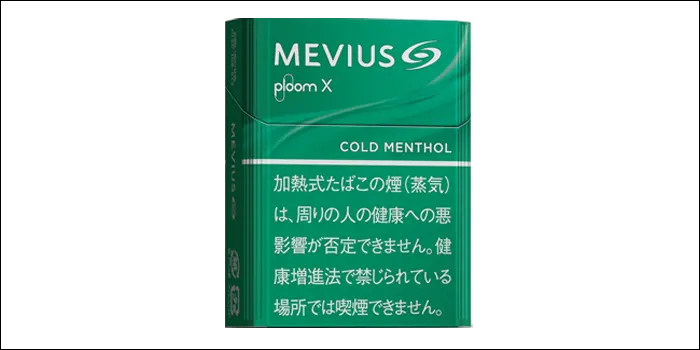 プルーム専用スティックのメビウス・コールド・メンソールのパッケージデザイン