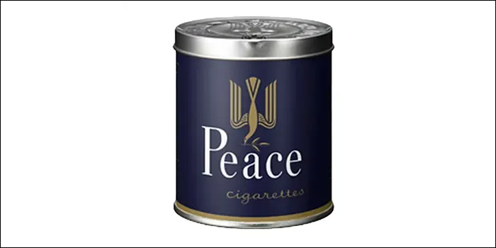 タバコ銘柄ピース(50本・10本¥入り)のパッケージデザイン
