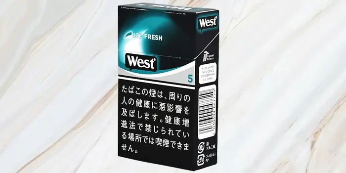 紙巻きタバコ「WEST(ウエスト)」の値段⑧：ウエスト アイスフレッシュ 5