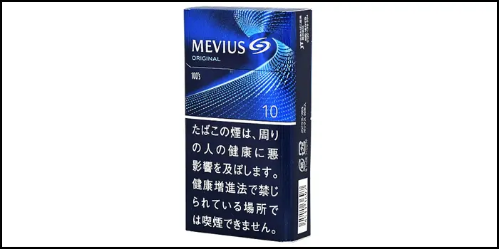 長いロングサイズタバコ銘柄：メビウス100’sボックス