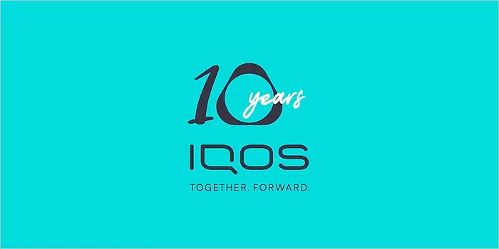 アイコス10周年のロゴ