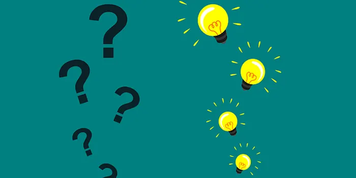 はてなと電球の画像