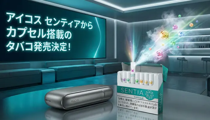 センティアからカプセルたばこ登場